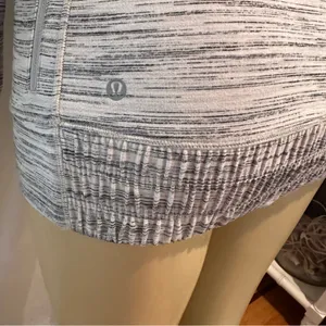 Lululemon Think Fast Hoodie Sz 6 Space Dye White Black Silverspoon thumbnail 9