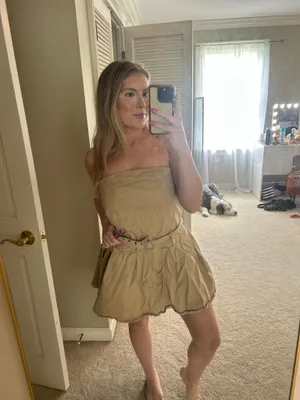 Tinseltown Tab mini dress with belt thumbnail 2