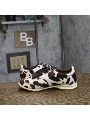 Universal Thread Skyler Cow Print Low-Top Lace Sneakers 94568019 Dark Brown 6M thumbnail 7