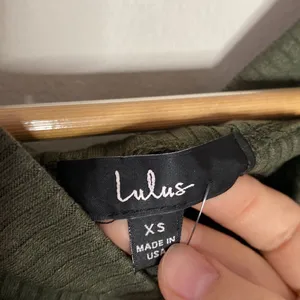 Lulus City Street Chic Olive Green Off-the-Shoulder Midi Dress size XS thumbnail 9