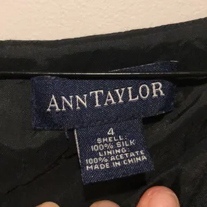 Ann Taylor Silk Square Neckline Cropped Blouse thumbnail 3