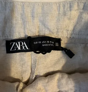 ZARA Beige Linen Skort thumbnail 2
