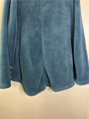 Fuzzy Women's Hooded Fleece Hoodie Blue Size XL thumbnail 5
