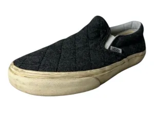 Vans Classic Gray Quilted Slip-On Loafers Canvas Unisex Men’s 5.0 Or Women’s 6.5 thumbnail 1