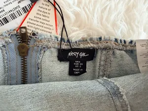 Nasty Gal Star Hotfix Denim Bandeau Top US 2 thumbnail 2