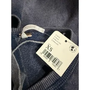 Free People Drop Waist Sweatshirt Mini Dress Navy‎ Oversized Open Back XS New thumbnail 4
