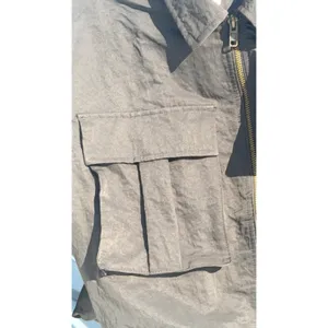 Future Collective Jenny K Lopez Nylon Bomber Utility Cargo Jacket Dark Grey M thumbnail 6