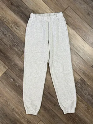 Hollister Light Heather Grey Fleece Joggers thumbnail 3