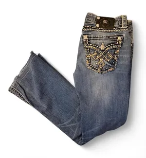 Miss Me Signature Boot Cut Jeans Women’s 30 Medium Wash Low Rise 28” Inseam thumbnail 1
