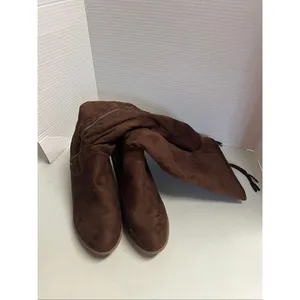 JG Womens Brown Zippered Braided Tassel Boots Size 8.5 Lined SEE DESCRIPTION thumbnail 12