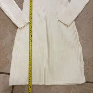 Hollister knit long sleeve mini dress in cream medium thumbnail 7