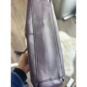 Coach authentic mauve shoulder/ hand bag no strap dark purple color thumbnail 8