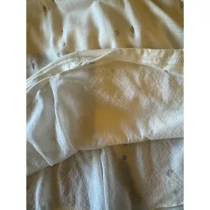 Trouble At The Mill‎ Shirt Women Medium White V Neck Distressed Long Sleeve Tee thumbnail 10