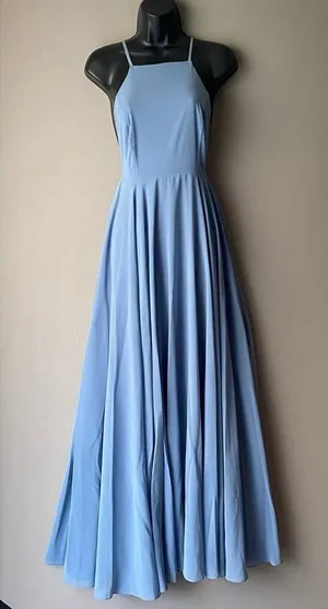 Lulu's sz XS Blue Halter A-line Maxi Dress‎ thumbnail 1