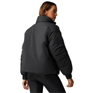 Fabletics Black Puffer Coat XL | Warm Winter Outerwear, Athletic Style thumbnail 3