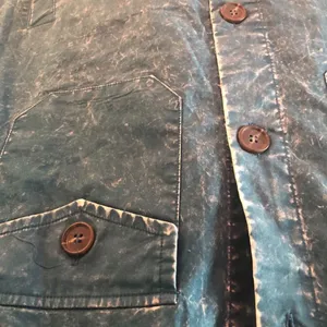 Zenana Solid Mineral Washed Shacket Size L (PTP 23” approx.) Teal thumbnail 5