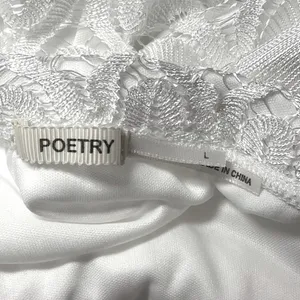 Poetry Strapless White Lace Mini Dress‎ Women's Large Bridal Wesern Strapless thumbnail 5