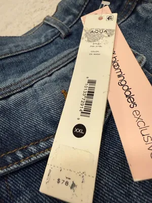 NWT AQUA Denim Button-Down Skort - Size XXL thumbnail 6