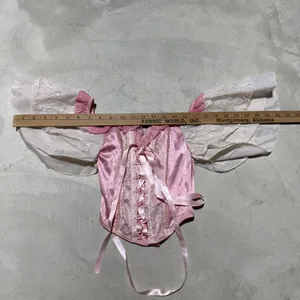 Dollskill Trick N Treats Women's Pink Wired Corset Lace Back Top Size XS Sexy thumbnail 6