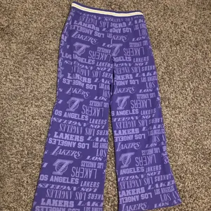 Los Angeles Lakers Purple Sweatpants Large NBA Brand Cotton Blend Drawstring thumbnail 3