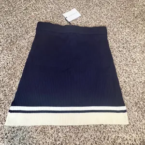 41 Hawthorn Womens‎ Navy Blue Ribbed Knit Striped Hem Mini Skirt Size L WGS10979 thumbnail 6