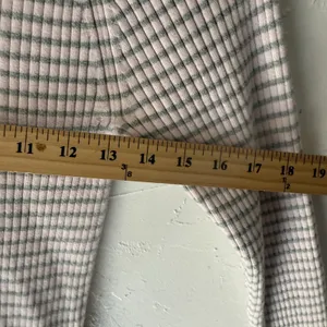 Gap Sweater Y2k‎ Large Pink Gray Striped Stretch Crewneck Long Sleeve Pullover thumbnail 7