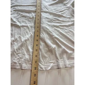 Free People White Knot Front Choker Keyhole Neckline‎ Short Sleeve Top Large thumbnail 7