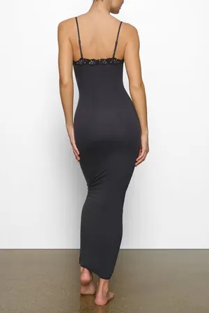 SKIMS Fits Everybody Lace Long Slip Dress thumbnail 7