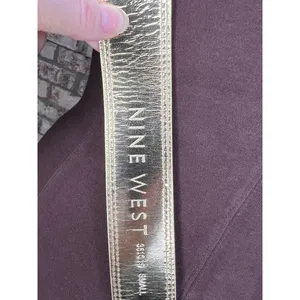 Nine west belt Genuine leather gold y2k small thumbnail 9
