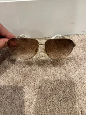 Marc Jacobs Gold Aviators Sunglasses with Brown Gradient Lenses thumbnail 3