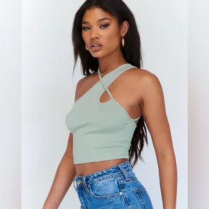 Princess Polly Malachi Top in Sage Size 6 New with tag thumbnail 2
