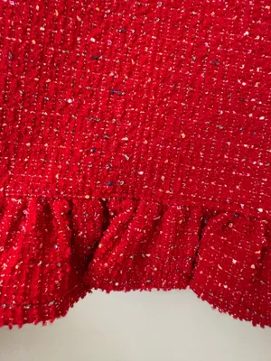 Anthropologie Maeve The Colette Crop Wide-Leg Pants: Tweed Edition, Size 27 thumbnail 11