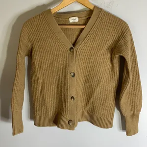 Wilfred merino wool camel button‎ down cardigan thumbnail 1