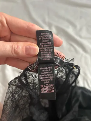Victoria’s Secret Black Satin Lace Slip Dress Chemise Large Coquette Y2K Style thumbnail 7