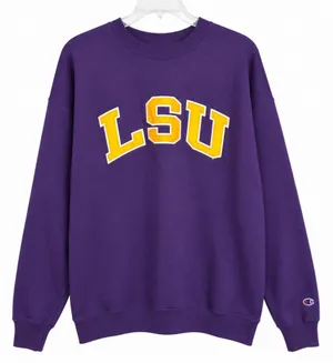 LSU Embroidered Champion Crewneck thumbnail 1