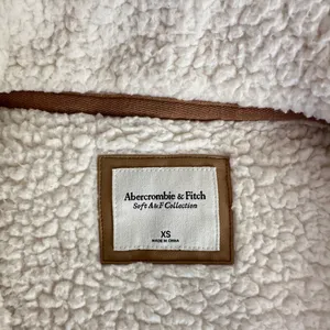 Abercrombie & Fitch Soft Women's White Full Zip Sherpa Fleece Jacket Sz XS thumbnail 5