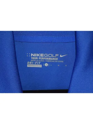 Nike Golf Tour Performance Blue Ombre Polo Shirt Size Large Short Sleeve thumbnail 3