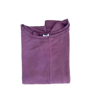 H by Bordeaux Burgundy Lightweight Cropped Stretchy Soft Womens Sweater SZ L thumbnail 9
