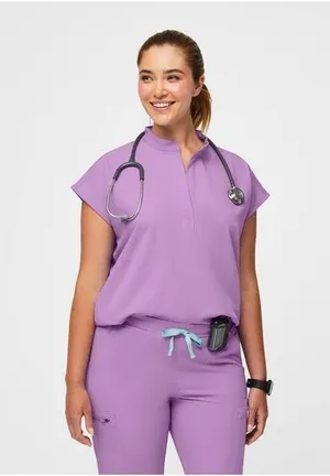 ❌❌ SOLD OUT ❌❌FIGS Lilac Dawn Rafaela and zamora Scrubs set thumbnail 1