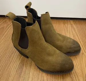 FRYE supply wheat brown oil resistant ankle slip on chelsea boot size 7 fr40502f thumbnail 1