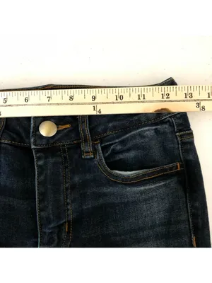 American Eagle Jeans Hi-Rise Jegging Distressed Dark Wash Skinny Super Stretch 4 thumbnail 6