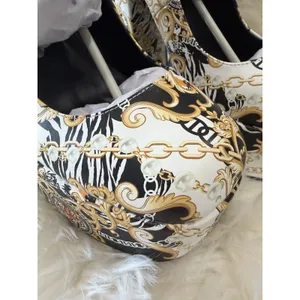 Bamboo Size 8‎ Tiger Baroque Print Platform Block Heel Mary Jane Women's Shoes thumbnail 3