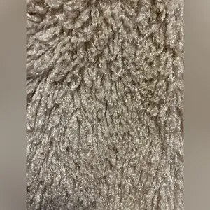 Betsey Johnson Curly faux shearling fur mongolian‎ vest shrug size medium thumbnail 3