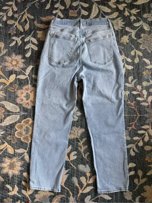 Abercrombie & Fitch Curve Love The Ankle Straight Ultra High Rise Jeans Size 28 thumbnail 7