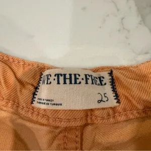 Free People We The Free Old West Slouchy HighRise WideLeg Pants Womens 25 Orange thumbnail 6