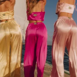 Daily Drills Silky Resort Pants Hot Pink XS/S thumbnail 3
