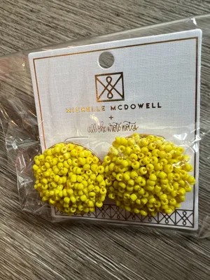 New Michelle Mcdowell yellow maghon earrings thumbnail 2