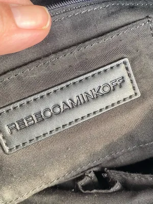 Rebecca Minkoff black nylon shoulder tote bag work office travel city minimalist thumbnail 11