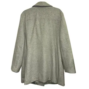 J.Jill Wool Blend Coat‎ XL Gray Classic Button Front Jacket Minimalist thumbnail 2