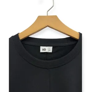 TenTree Black Twisted Front Long Sleeve Crew Neck Cropped Sweatshirt size Large thumbnail 3